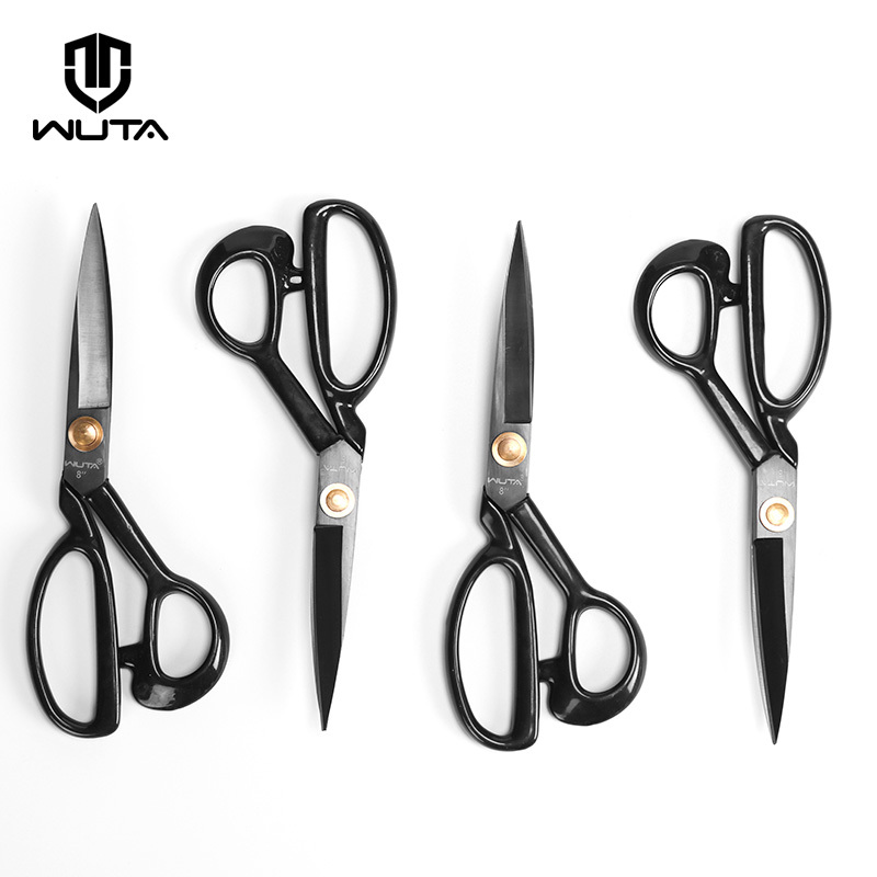 Leather scissors composite steel sharp 8 inch leather scissors DIY handmade leather leather leather craft cobbler tools Tailor scissors cloth scissors