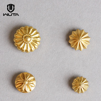 Without it Brass pure copper pattern nails chrysanthemum nail flower pattern nail decoration cloth buckle diy leather hardware accessories