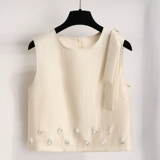 Нарукавники без рукавов, летний комплект, юбка, в стиле Шанель