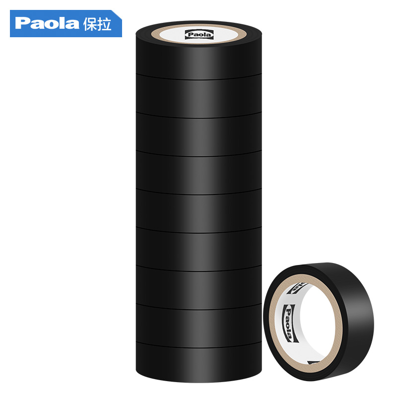 Paula 5 m *10 rolls PVC electrical insulating tape black electrical tape lead-free flame retardant waterproof tape 5810