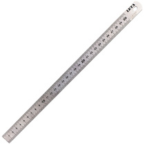 LETA (LETA) 30cm stainless steel ruler Male imperial double-sided scale drawing steel ruler LT-MT502