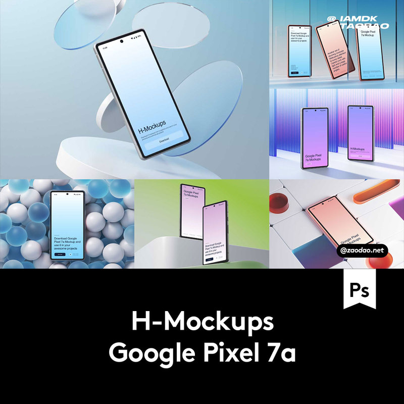 16 Stylish E-Commerce Platform Google Android Phones Google Pixel 7A Screen Texture Psd Mockup 16 Stylish E-Commerce Platform Google Android Phones Google Pixel 7A Screen Texture Psd Mockup