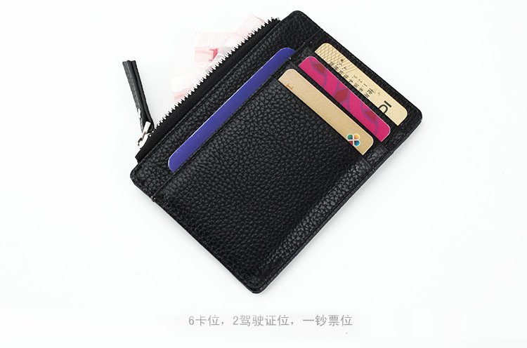 Túi thẻ mỏng nam ví mini zip xu nữ Cặp đôi Hàn Quốc đặt thẻ bằng lái xe bao đựng thẻ ID túi cầm tay nữ