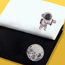 Astronaut embroidery T-shirt niche design sense lovers summer clothes 2020 new trend ins Super fire cotton short sleeve