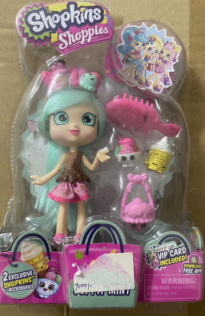 Кукла Shoppies (Shopkins) Shoppies, большая глазастая модная кукла с аксессуарами и игровым набором, 16 см