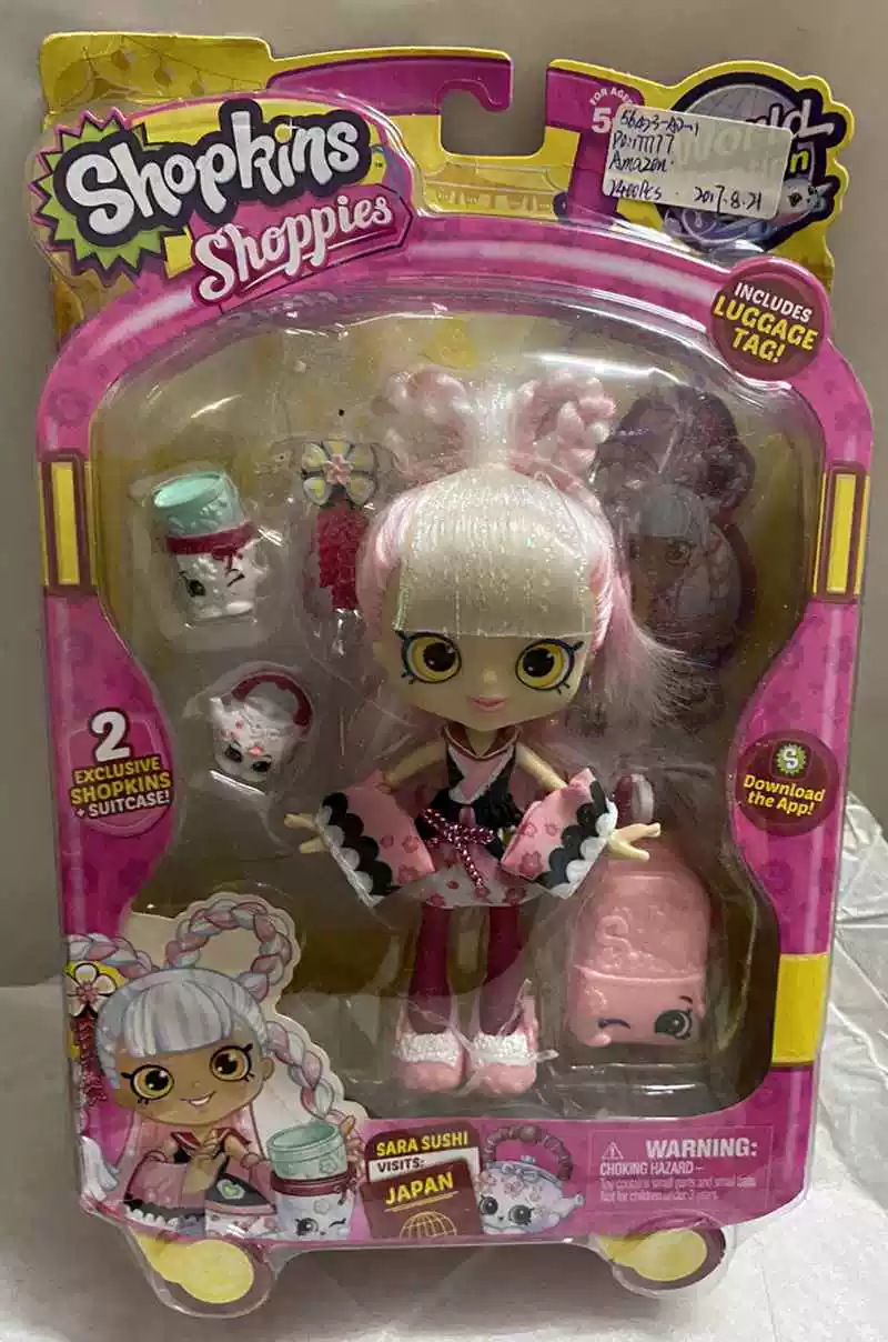 Кукла Shoppies (Shopkins) Shoppies, большая глазастая модная кукла с аксессуарами и игровым набором, 16 см