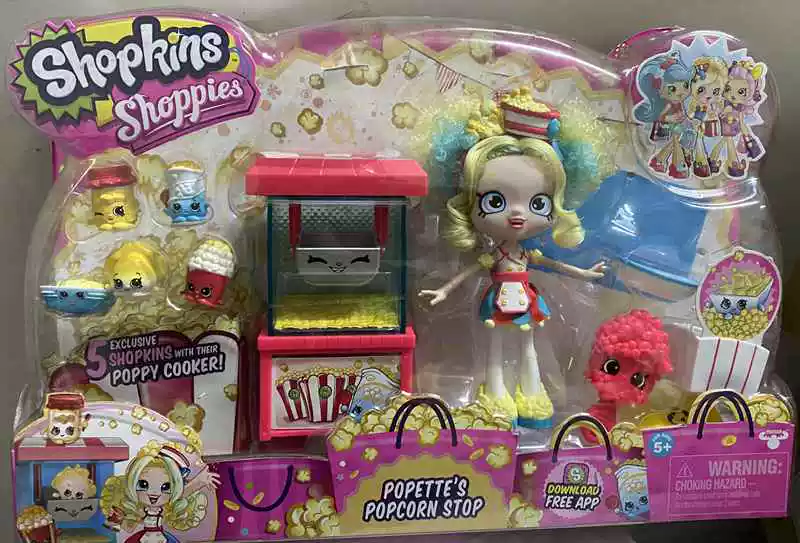 Кукла Shoppies (Shopkins) Shoppies, большая глазастая модная кукла с аксессуарами и игровым набором, 16 см
