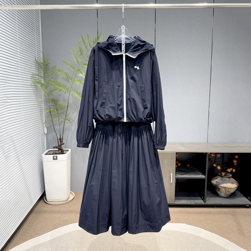 Shenzhen Nanyou Sports Commuting Style Fashion Suit for Women 2026 New Hooded Short Jacket and Half Skirt Two-Piece Set Shenzhen Nanyou Sports Commuting Style Fashion Suit for Women 2026 New Hooded Short Jacket and Half Skirt Two-Piece Set