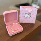 Hello Kitty, японский милый серебряный браслет, серебро 925 пробы, подарок на день рождения