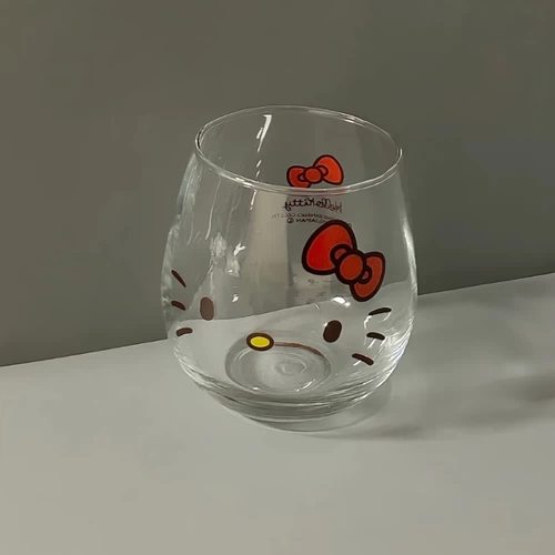 Hello Kitty, стеклянный высококачественный прозрачный вместительный и большой милый стакан