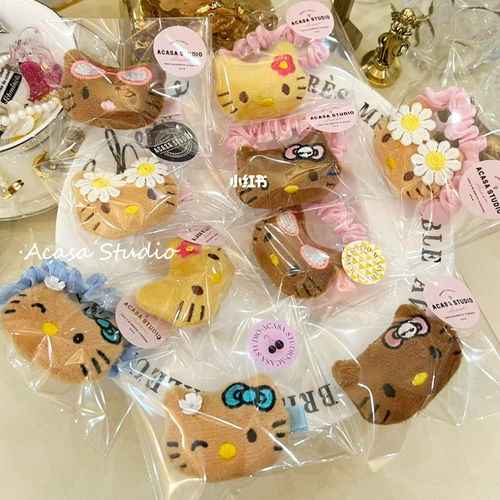 Hello Kitty, заколка для волос, резинка для волос, аксессуар для волос, элитные шпильки для волос