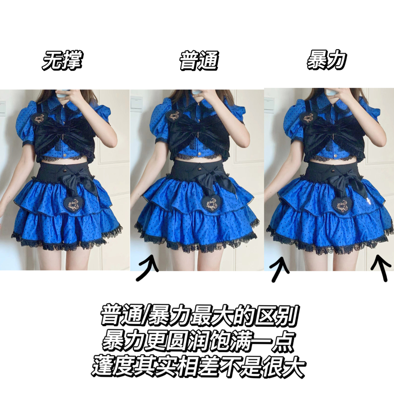 (Panty Support) Summer Pumpkin Pants Cake Shorts Leggings Anti-Exposure Jk Tutu Skirt Support Lolita