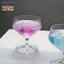 CRYSTALITE Czech imported crystal glass cocktail glass wine glasses goblet ice cream glasses