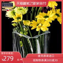 Czech imported BOHEMIA glass vase crystal vase transparent modern simple flower arrangement fashion vase