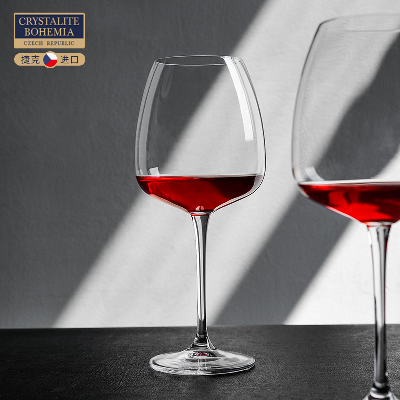 Czech original imported crystal red wine glass pair large-capacity goblet wine glass set home couple