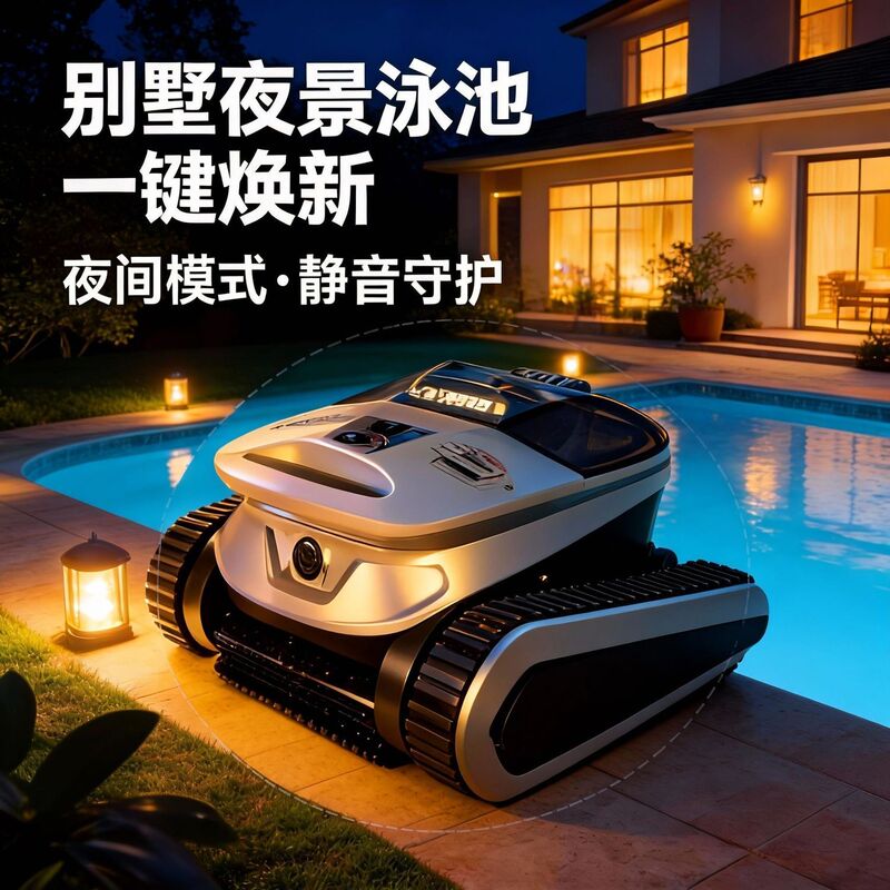 Swimming Pool Suction Machine, Fully Automatic Cleaning Robot, Wireless, Can Climb Walls, Dredge, Wipe Underwater, Dolphin Vacuum Cleaner