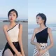 Phụ nữ áo vest nhỏ màu đen mặc áo phông không tay bên trong sexy cơ bản retro thể thao vẻ đẹp lưng dây đeo trên đầu mùa hè - Áo ba lỗ