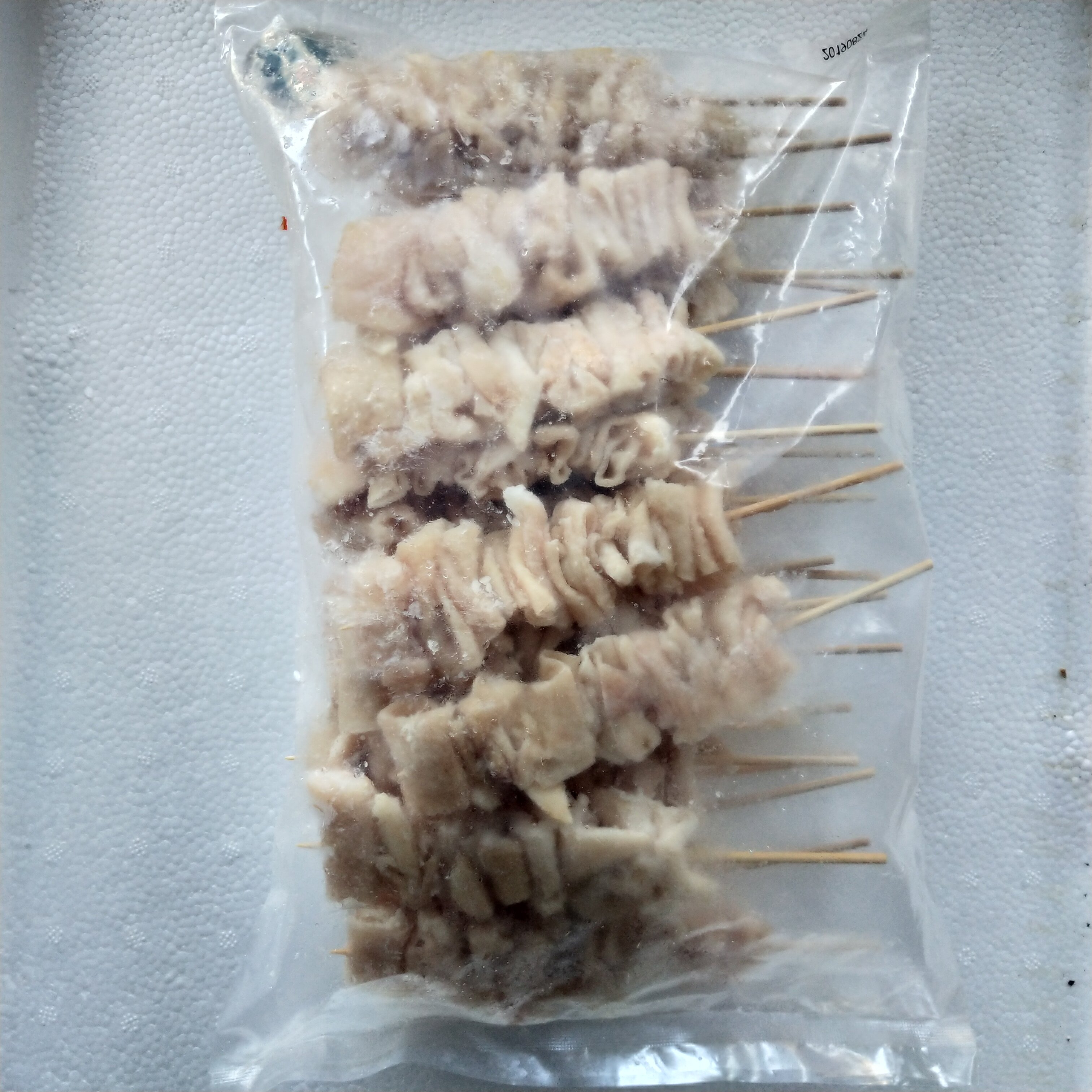 Beauty City Chicken Leather String 25 Strings 1kg Shengrong Frozen Chicken Leather String Iron Plate Barbecue Day Style Cuisine Commercial