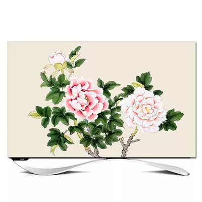 New Chinese style simple modern TV set 5055 inch 65 inch dust cover cover TV dust cover curved surface