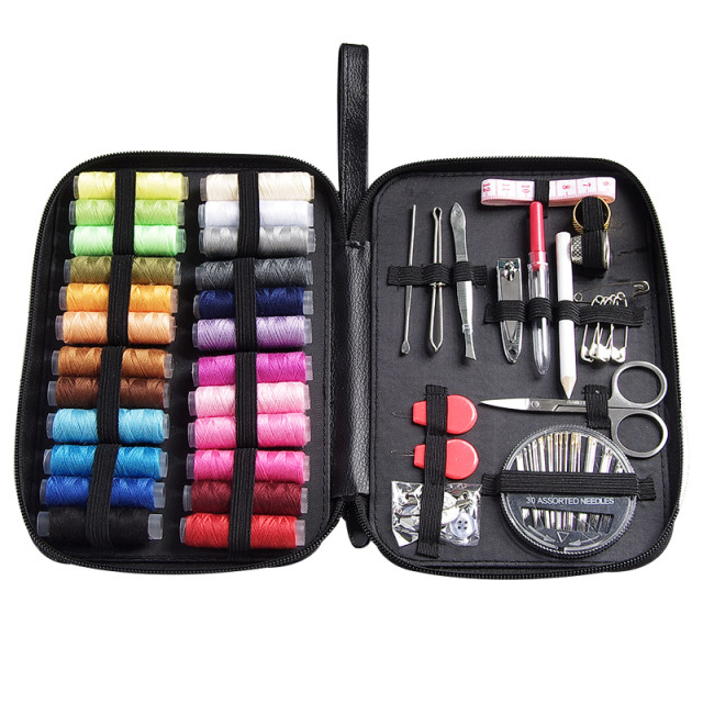 Home sewing box set portable and practical dormory sewing storage box sewing tools high quality light ຖົງຫຍິບຫລູຫລາ