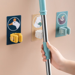 Drag rack free punching toilet cartoon frame artifactless nail nails mopped mop buckle buckle hook clip