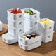 Rectangular plastic crisper household microwaveable refrigerator food storage box sealed lunch box lunch box lunch box