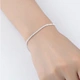 Vòng tay bạc 925 sterling nữ phiên bản Nhật Bản và Hàn Quốc của vòng tay hạt đơn giản trang sức ngọt vòng tay nữ