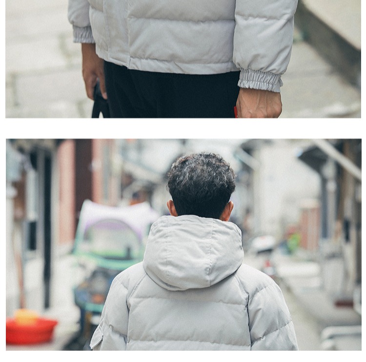 Raul Nhật Bản mùa đông retro màu rắn độn áo khoác nam dụng cụ áo khoác cotton áo bông thủy triều những người yêu thích thương hiệu áo khoác da nam