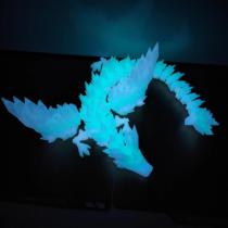 Internet celebrity boy Chinese dragon toy 3D printed dragon model with movable joints and luminous large three-dimensional crystal with wings