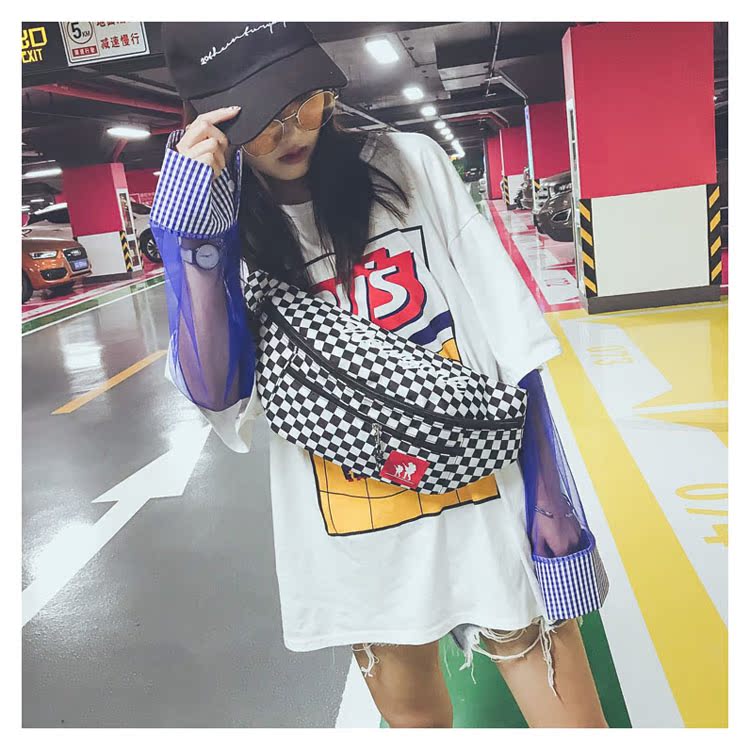 Túi ngực nam phiên bản Hàn Quốc 2018 túi mới nam đa năng đeo vai Messenger túi bf nữ cá tính street hip hop bag - Túi của con người túi charles & keith