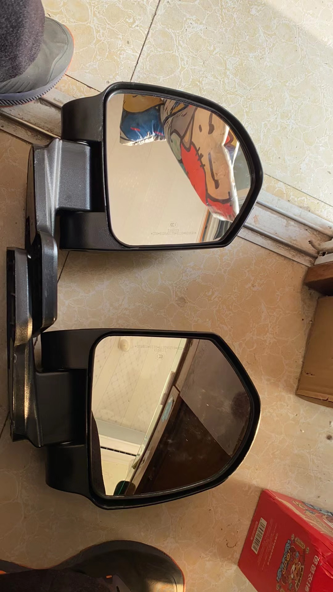 Jiangsu Zongshen three-wheeled skyscraper accessories-mirror after semi-closed J9 car