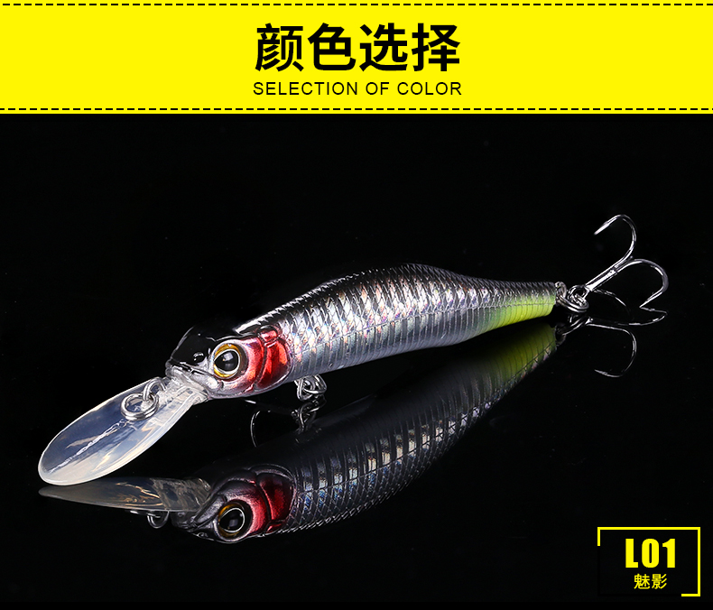 Suspending Minnow Lures Shallow Diving Minnow Baits Fresh Water Bass Swimbait Tackle Gear