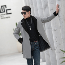 2021 New winter cotton clothes fur Korean version of casual mens wear long - range fix market trend - cutting coat