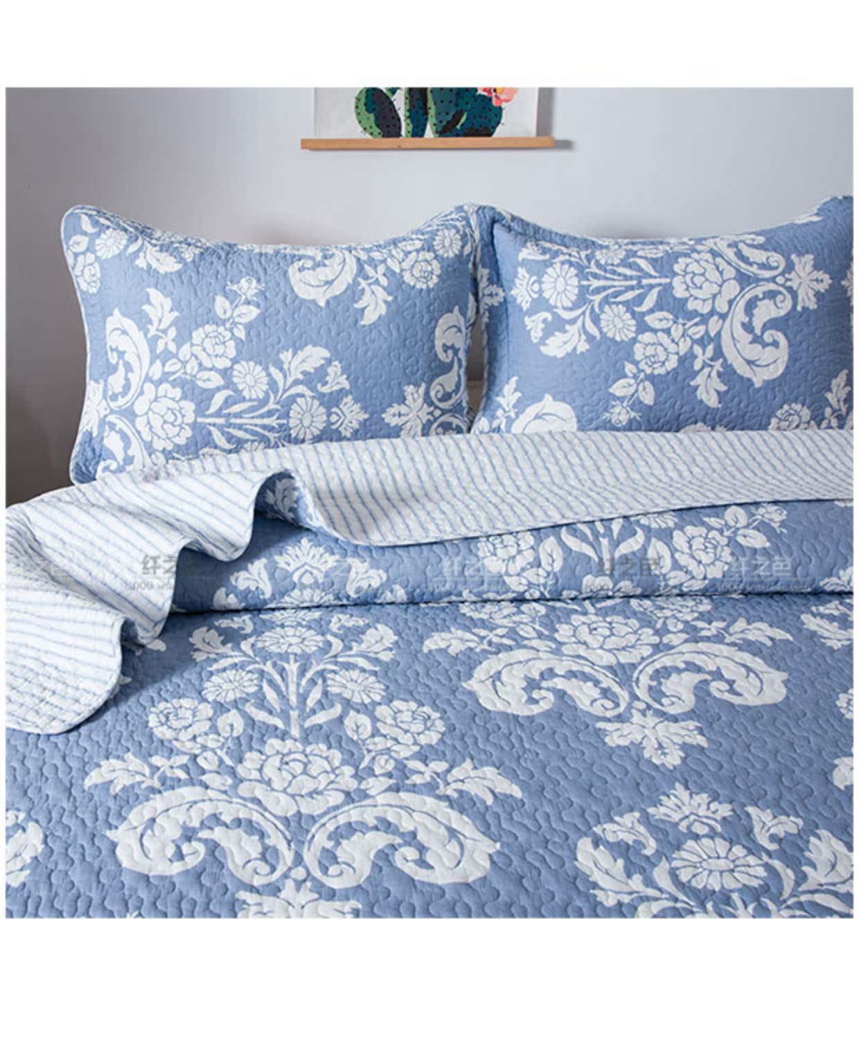 Bông Mỹ được bọc bởi ga trải giường ba bộ ga trải giường cotton đôi được giặt vào mùa thu và mùa đông ga trải giường chống thấm