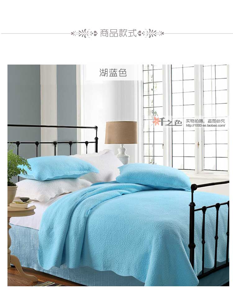 Mỹ bông màu quilting là đơn giản trải giường ba mảnh đơn đôi điều hòa không khí là đồng bằng chần chăn mỏng