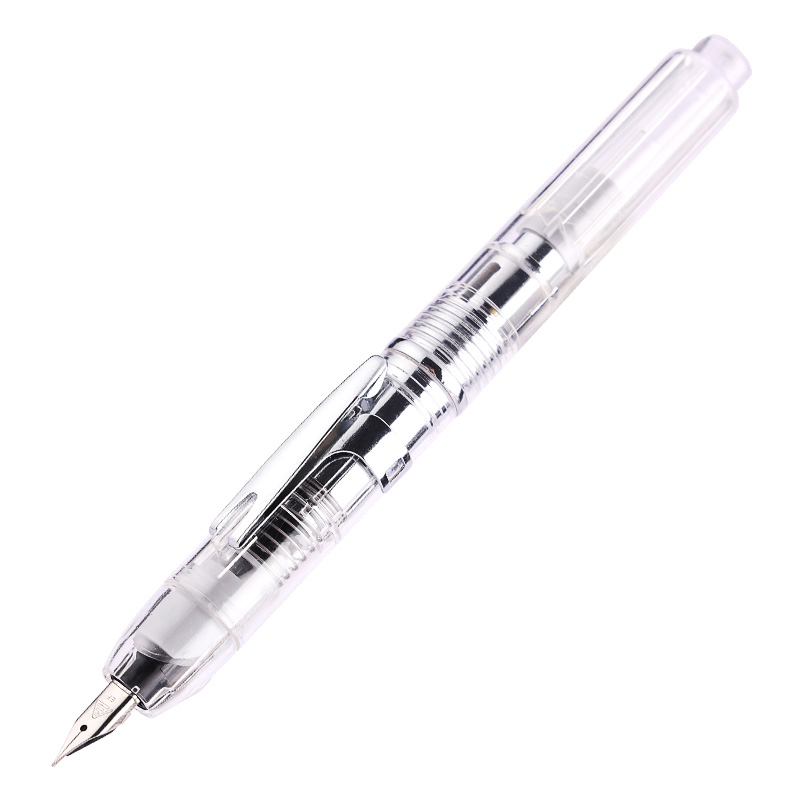 Transparent White [Improved Version]Bad writing Press Pen 3088 Press type Out tip Exchangeable ink sac practise calligraphy Calligraphy pupil use adult high-grade business affairs sign Male and female Pen enterprise gift EF Extra fine 0.38mm