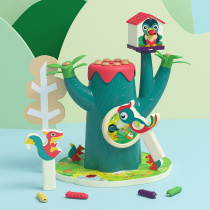 Nameta Pecking Wood Birds Catch Bugs Baby Moving Brain Magnetic Puzzle Small Chickens Eat Bugs Children Toys 1 Year 3 Boys Girls