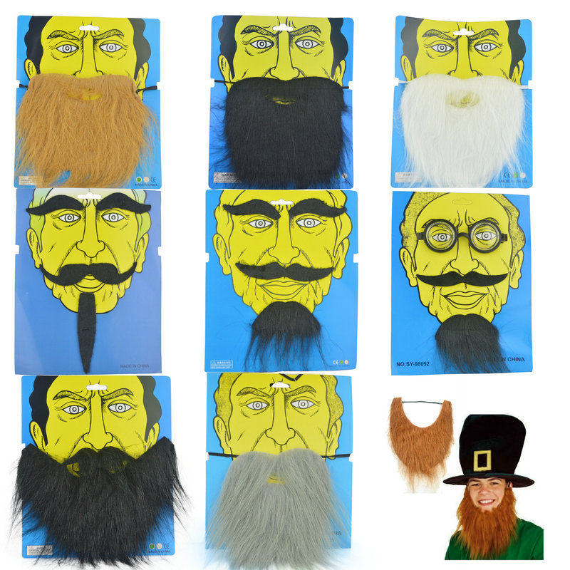 Halloween fake beard props fake beard masquerade show beard props cos white beard old man beard