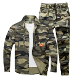 Летний комбинезон, тонкий дышащий хлопковый камуфляжный лонгслив