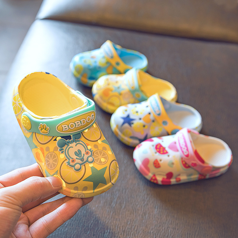Babudou Children's Sandals for Infants and Toddlers, Beach Summer Non-Slip Baby Indoor Slippers for Boys and Girls with Soft Soles