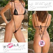 European single sexy bikini set womens lace-up bra shoulder strap type T pants simple temptation new underwear