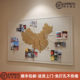 Felt Map Photo Wall Travel Memories Check-In Creative ins Decorative Board Background Wall Stickers No-Drill Cork Board