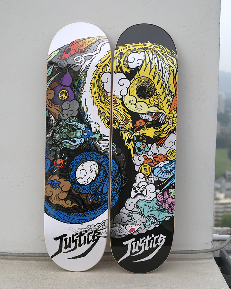 Skateboard pour homme femme JUSTICE - Ref 2597638 Image 5