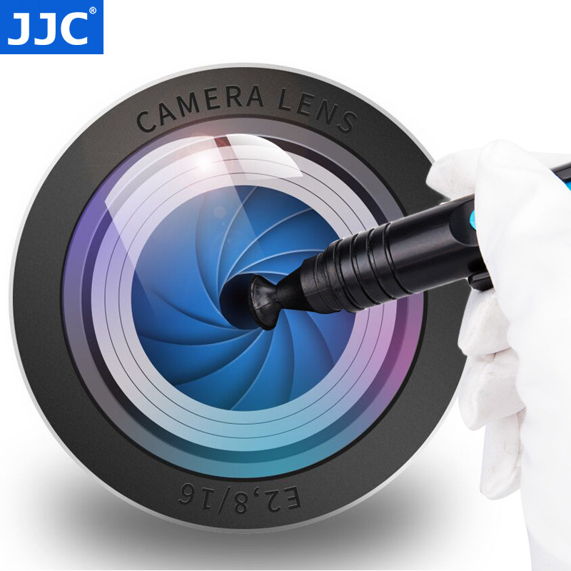 JJC lens pen is suitable for Canon Sony Fuji SLR camera lens brush lens cleaning pen dust removal fingerprint cleaning brush tool eyepiece maintenance brush storage bag lens cloth