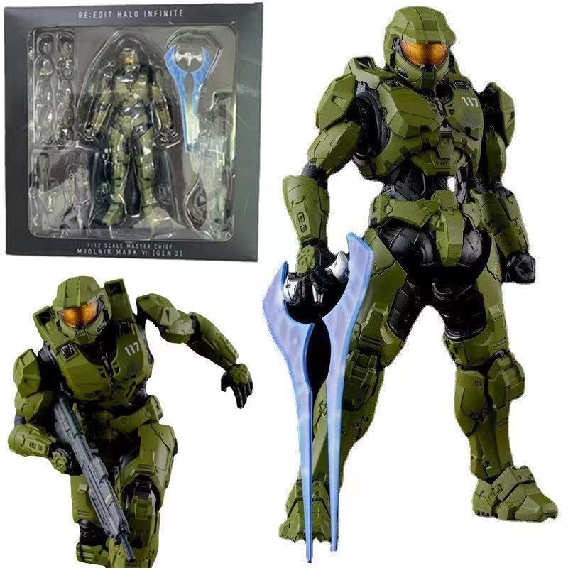 Domestic Ko Version Halo 5 Infinite Halo Game Merchandise Infinite Master Chief Action Figure Model Doll Movable