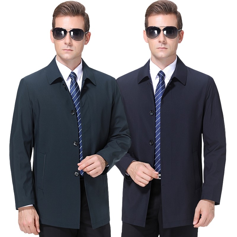 Middle-aged windshirt men's business men's clothes spring and autumn clothes middle-aged men's coat daddy spring jacket