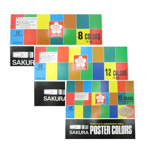 Advertising Color Japanese Cherry Blossom Sakura Gouache 12ml Original Japanese Brush Palette 