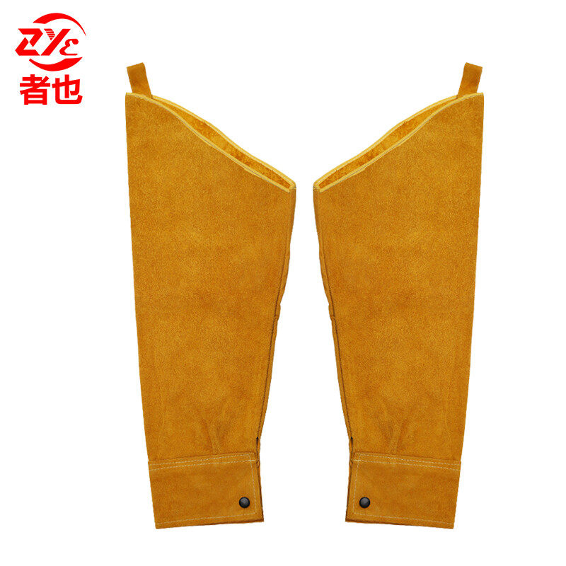 Also full cow leather electric welding protective sleeve flame resistant fire resistant fire splash protection sleeves apron electric welding gloves
