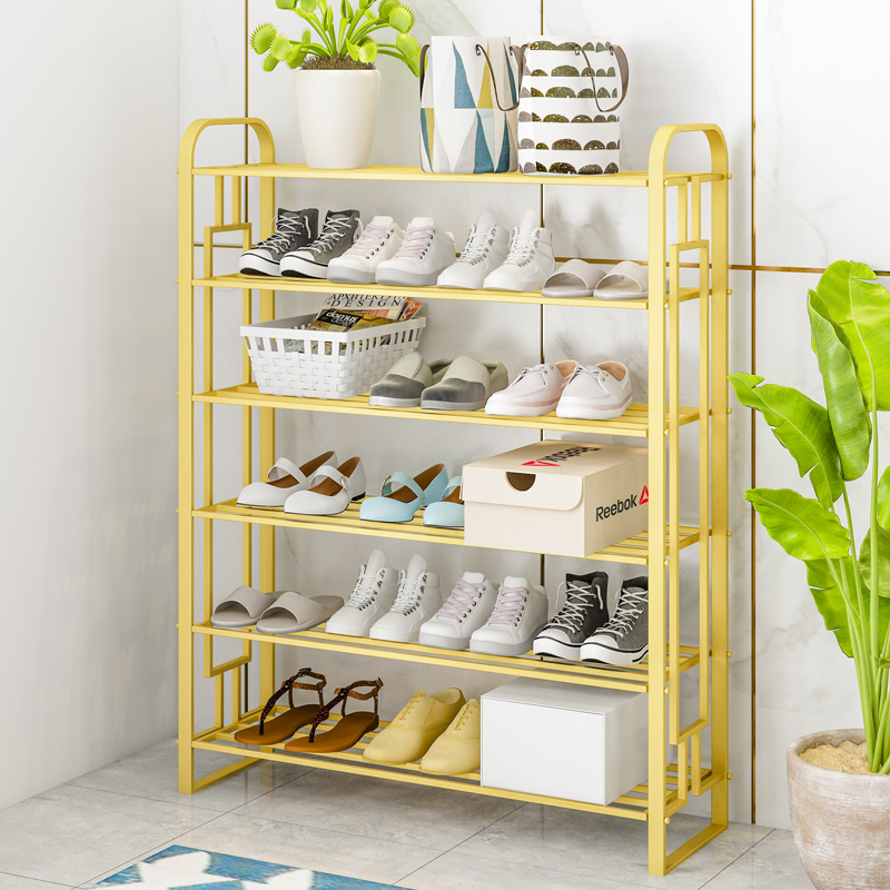 Shoe frame household indoor look 2021 new shoe rack dust - proof simple door shoe cabinet to save space