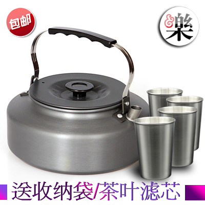 Outdoor Teapot 1 6L 2L Field kettle Camping Picnic kettle Hard alumina coffee pot